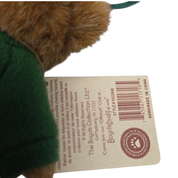 Boyds Bears Hershey Merry Kisses Bear Head Bean Collection Plush Ornament 4" - Picture 3 of 9